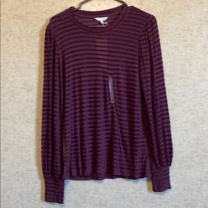 Burgundy long sleeve tshirt